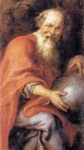 Democrito, olio su tela, Peter Paul Rubens, Museo del Prado, Madrid, Spagna